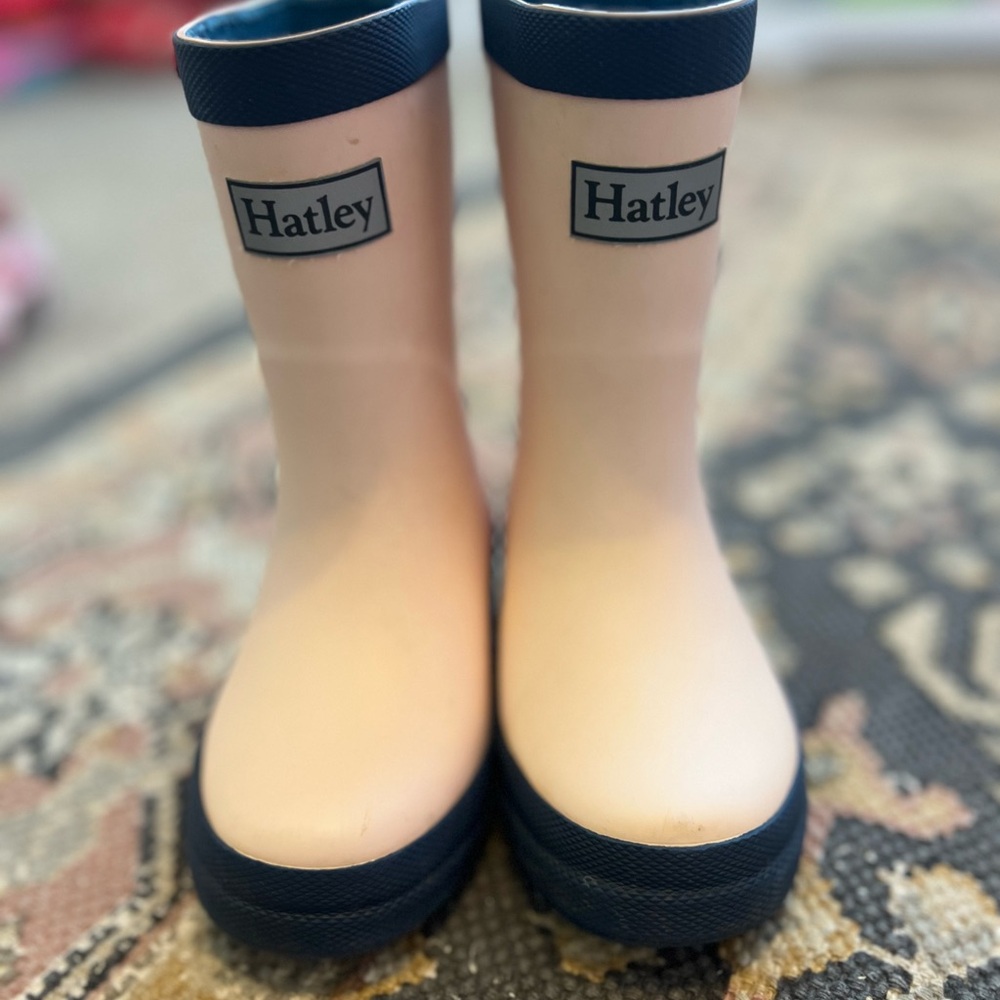 Hatley Kids' Pink and Navy Rain Boots